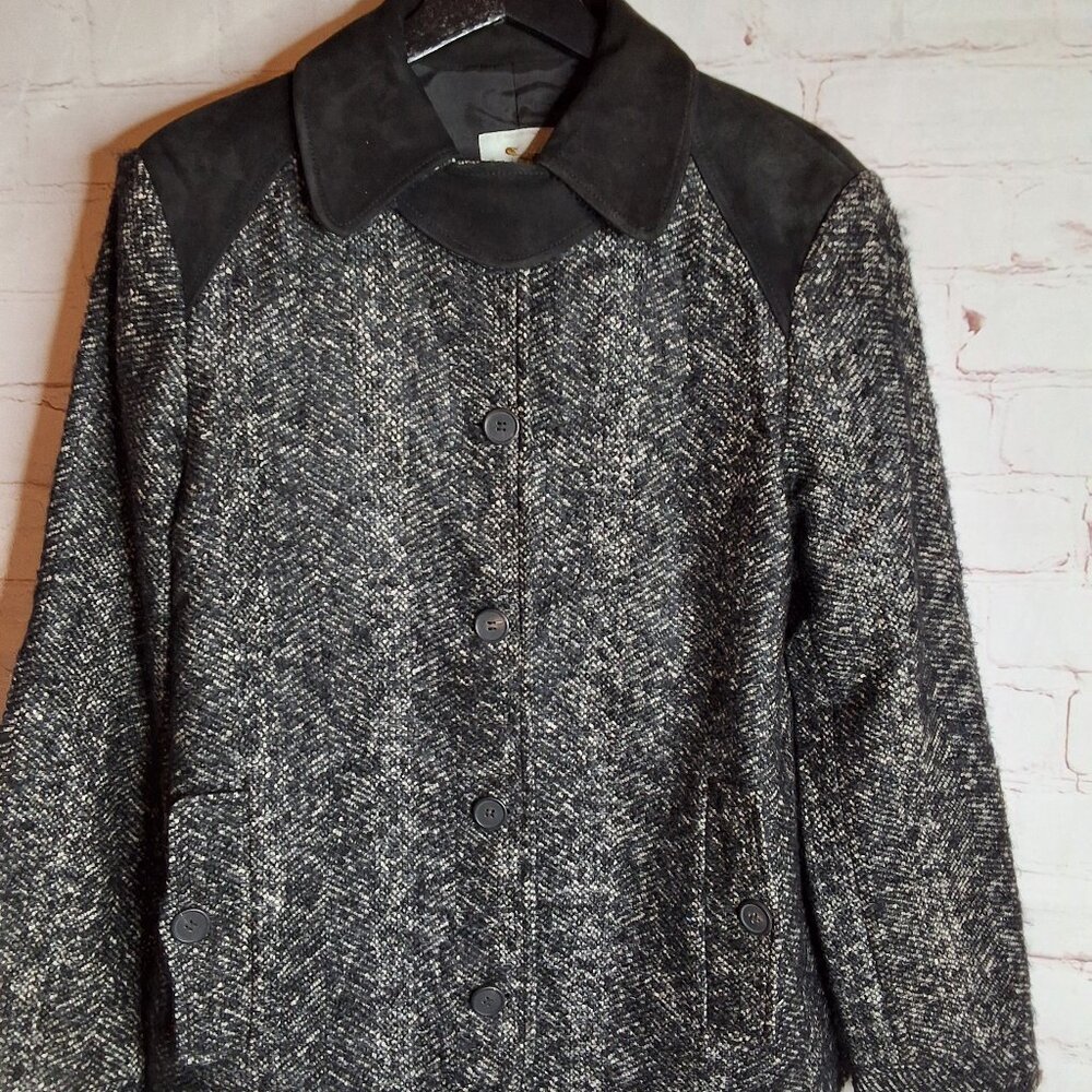 Margon womens Jacket with Suede Trim
